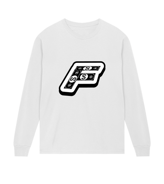 F on my chest - logo back Mens Regular Long Sleeve Tee